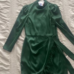 Saylor dark green dress